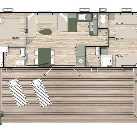 Les Dunes 5 Etoiles Mbh 6Pers 1 Suite Parentale 2 Chbs Et 2 Sdb 2 Wc Clim 42M2 Torreilles Eksteriør bilde