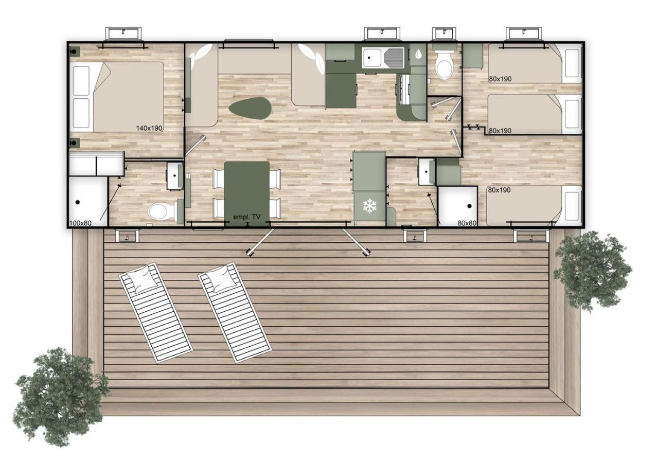 Les Dunes 5 Etoiles Mbh 6Pers 1 Suite Parentale 2 Chbs Et 2 Sdb 2 Wc Clim 42M2 Torreilles Eksteriør bilde